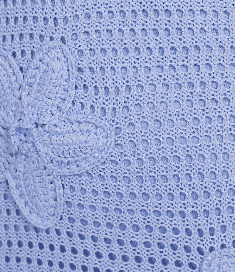 Line and Dot Gienna Halter Neck Sleeveless Crochet Bodycon Maxi Dress