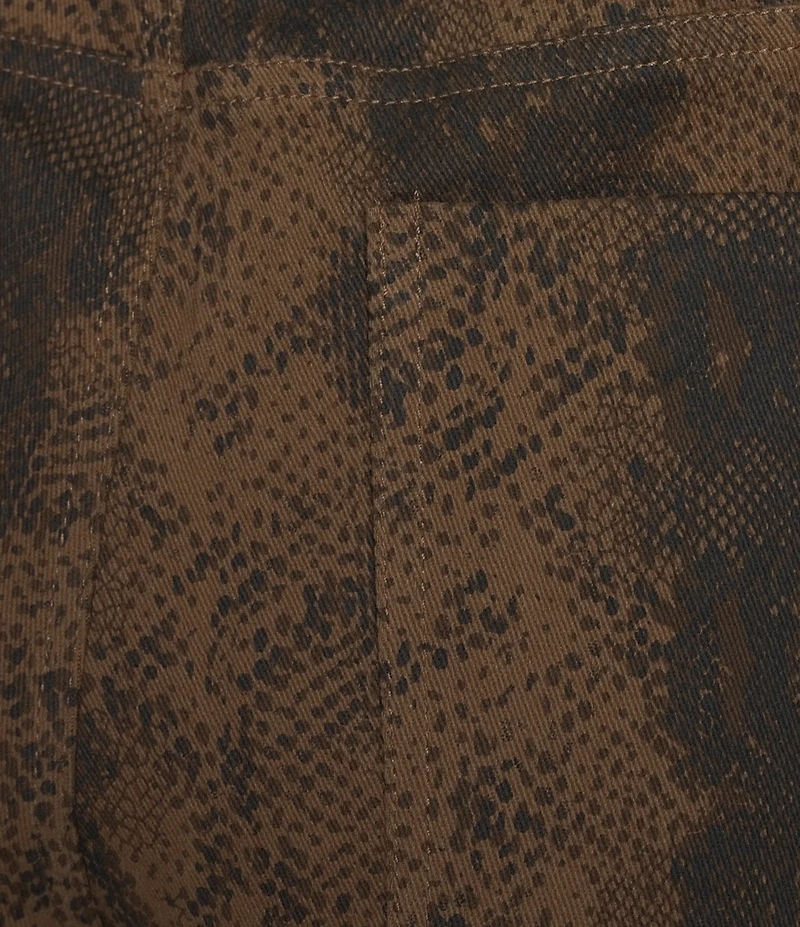 Line and Dot Iggy Snake Print High Rise Wide Leg Coordinating Pants