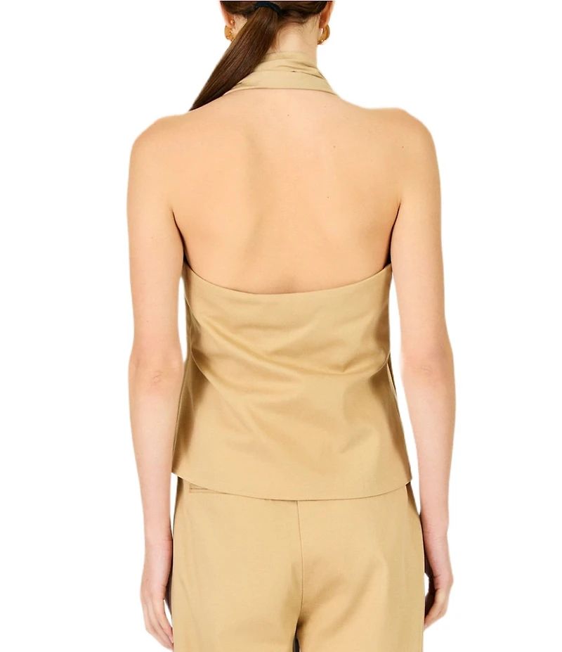 Line and Dot Lelio Halter Neck Sleeveless Coordinating Top