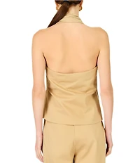 Line and Dot Lelio Halter Neck Sleeveless Coordinating Top