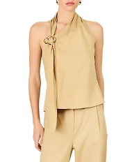 Line and Dot Lelio Halter Neck Sleeveless Coordinating Top