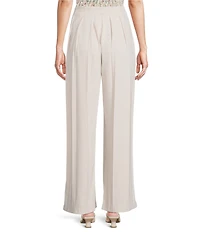 Line and Dot Lennon Twill Wide Leg Suiting Pants