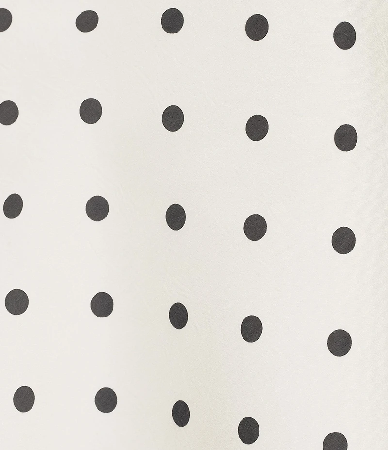 Line And Dot Ravyn Polka Dot Strapless Coordinating Satin Tube Top