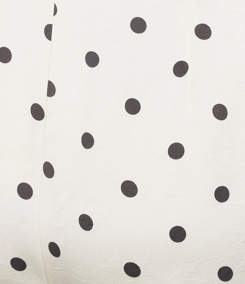 Line And Dot Ravyn Polka Dot Wide Leg Coordinating Satin Pants