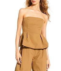 Line and Dot Tove Coordinating Sleeveless Corset Peplum Top