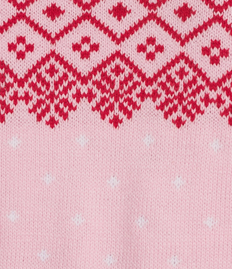 Lisa International Plus Size Crew Neck Long Sleeve Holly Jolly Christmas Sweater