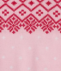 Lisa International Plus Size Crew Neck Long Sleeve Holly Jolly Christmas Sweater