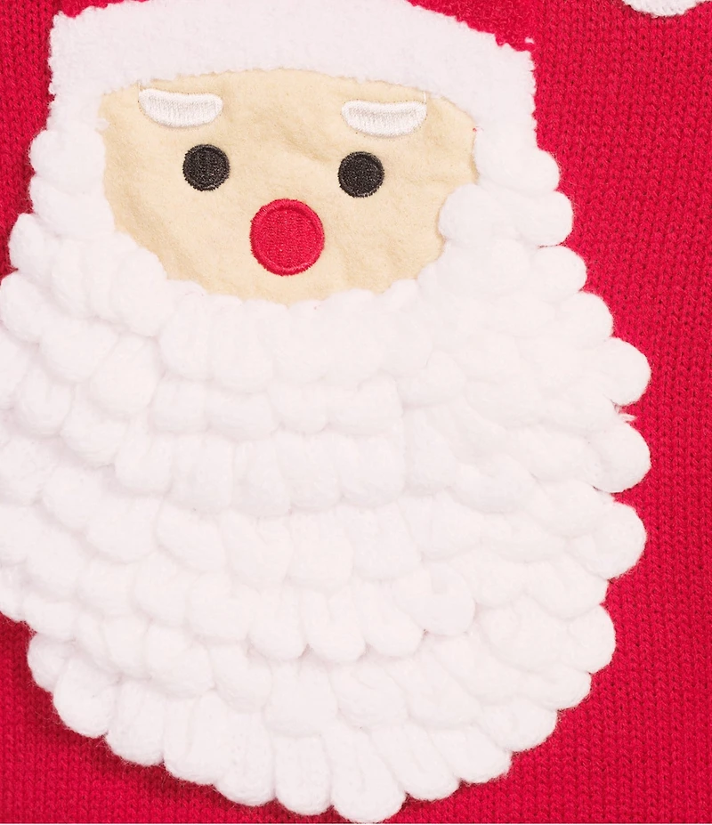 Lisa International Plus Size Crew Neck Long Sleeve Santa Christmas Sweater