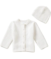 Little Me Baby Huggable Cable-Knit Sweater and Hat Set
