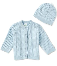 Little Me Baby Huggable Cable-Knit Sweater and Hat Set