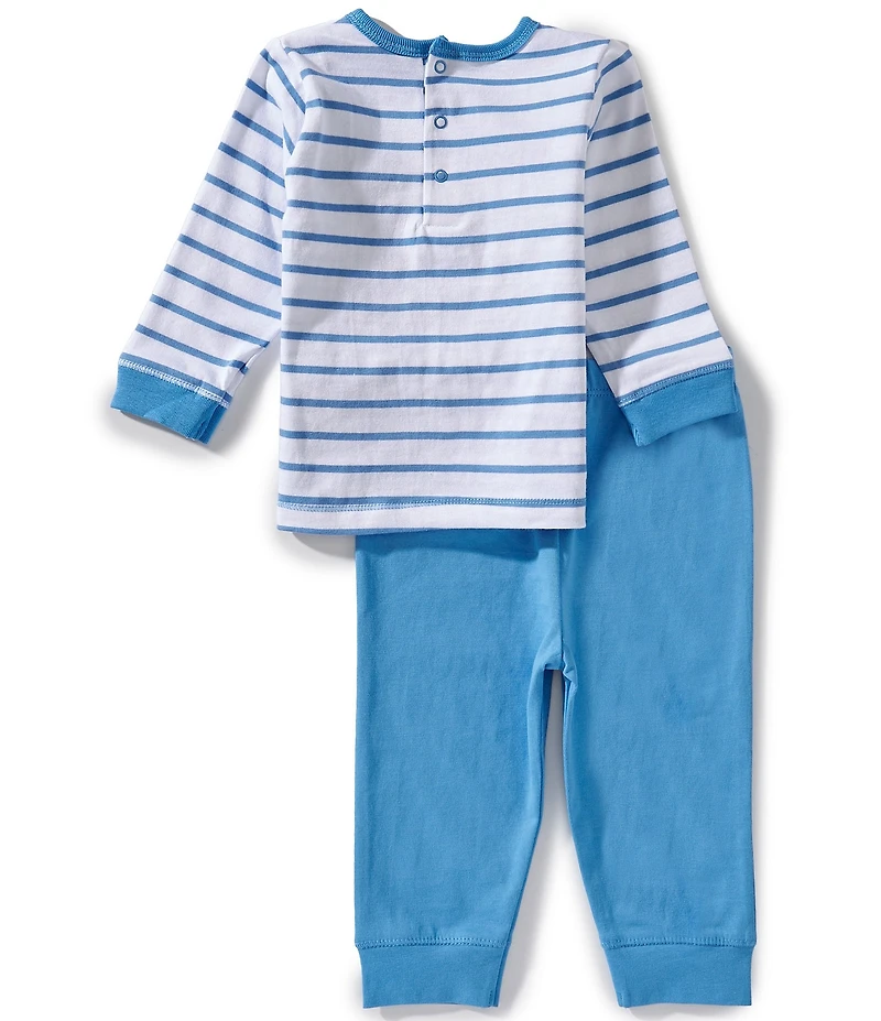 Little Me Baby Boys Baseball T-Shirt, Jogger Pants & Socks 3-Piece Set