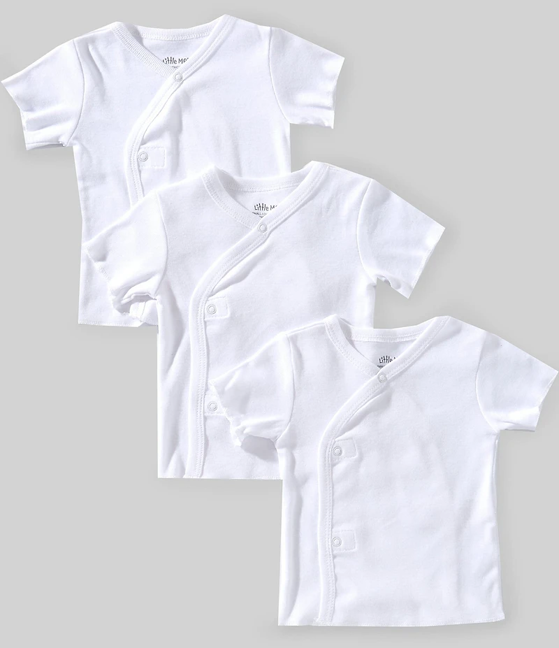 Little Me Baby Cotton Snap Side 3-Pack T-shirts