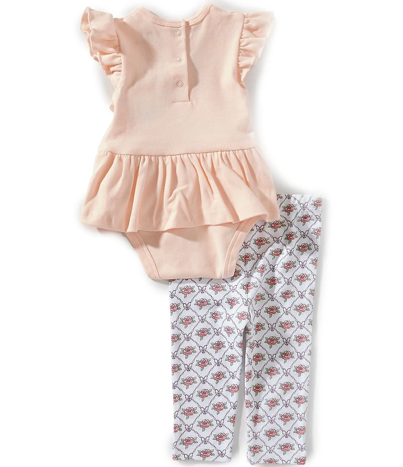 Little Me Baby Girl Ballet Bodysuit & Pants 3-Piece Set With Headband