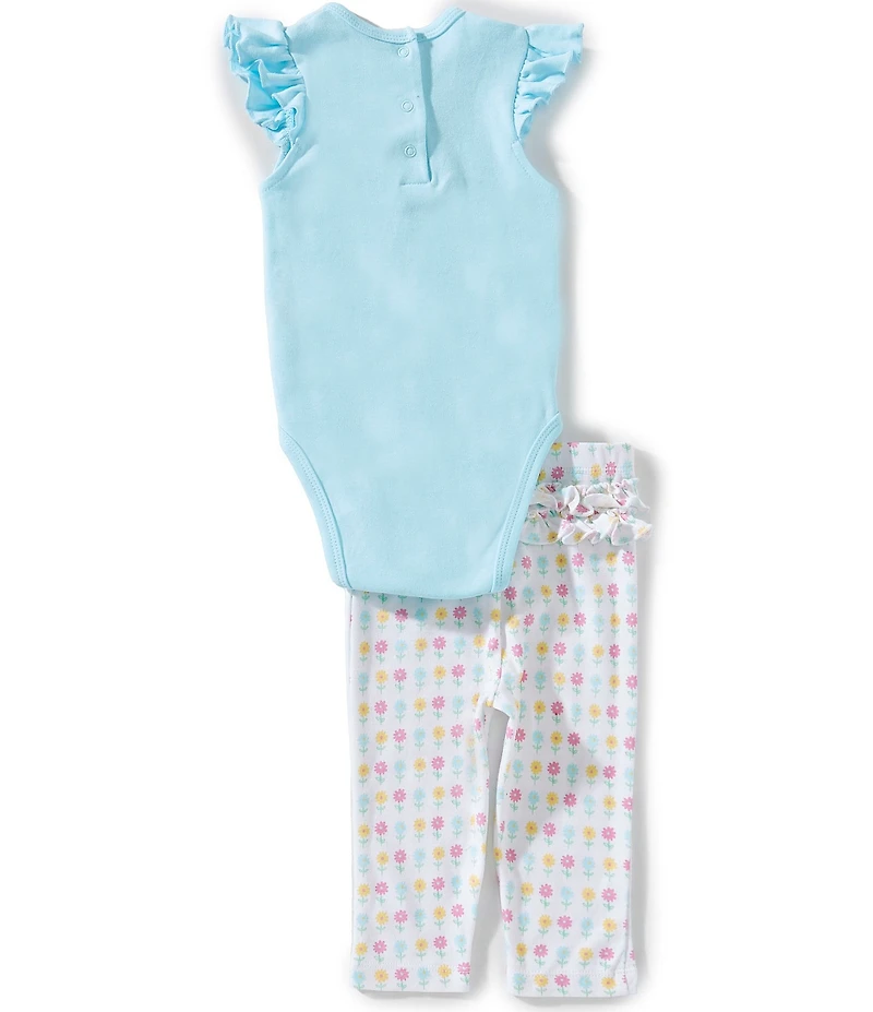 Little Me Baby Girl Short Sleeve Bumble Bee Bodysuit Set With Headband