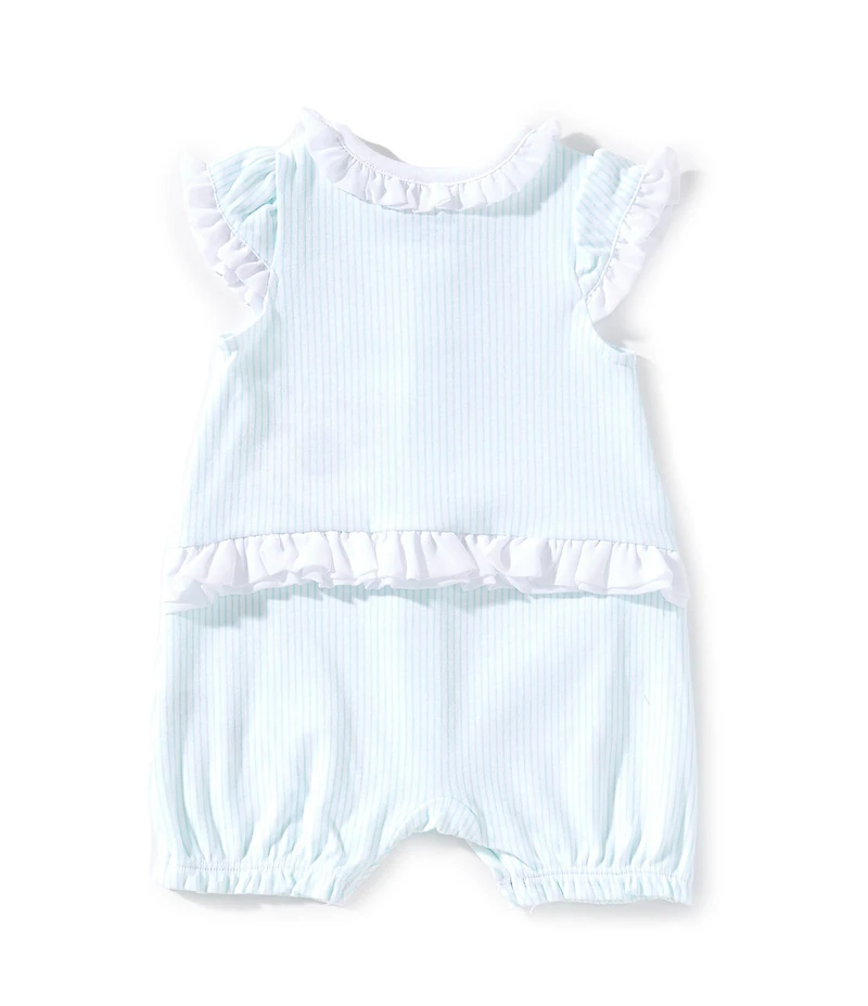 Little Me Baby Girls Flutter-Sleeve Strawberry-Pattern Romper