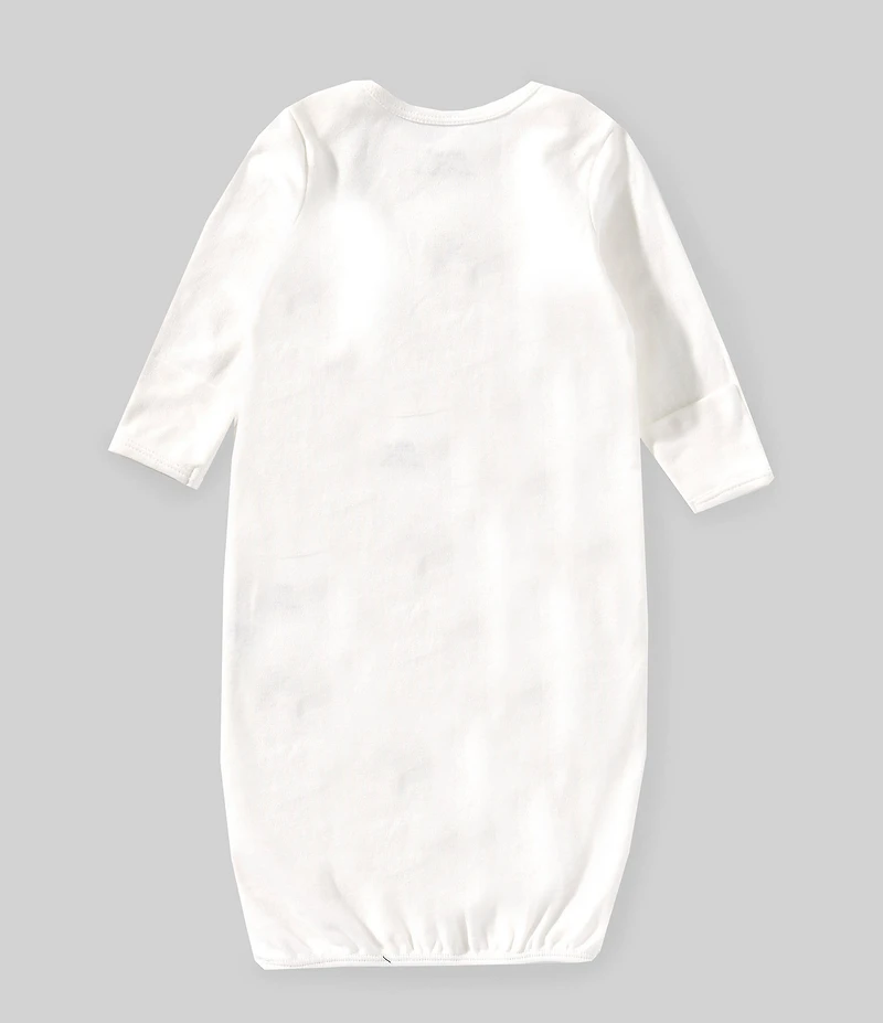 Little Me Baby Girls Gentle Bear Gown-Hat Set
