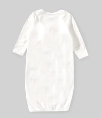 Little Me Baby Girls Gentle Bear Gown-Hat Set