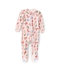 Little Me Baby Girls Long-Sleeve Cowgirl-Printed Bamboo-Blend Footie Coverall