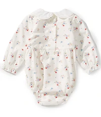 Little Me Baby Girls Long-Sleeve Floral-Printed Bodysuit