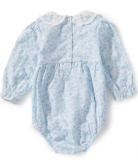 Little Me Baby Girls Long-Sleeve Floral-Printed Bodysuit