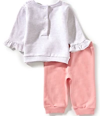 Little Me Baby Girls Long Sleeve Hearts Top & Leggings Active Set