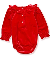 Little Me Baby Girls Long-Sleeve Sparkle-Dot Bodysuit