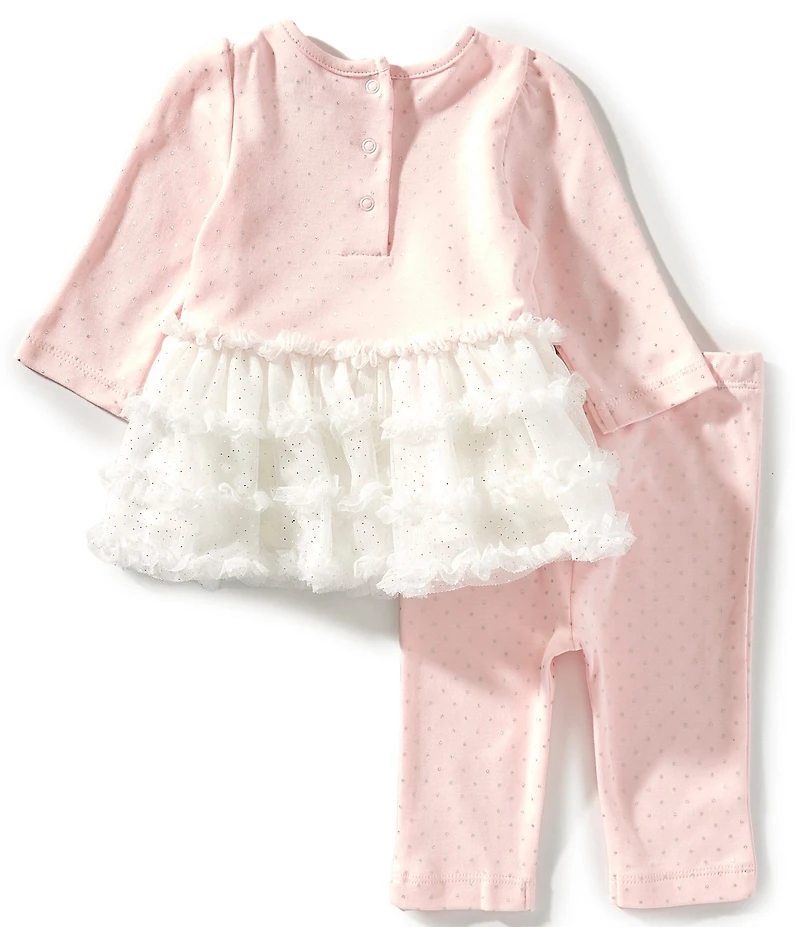 Little Me Baby Girls Long Sleeve Swan Tutu Top & Leggings Set