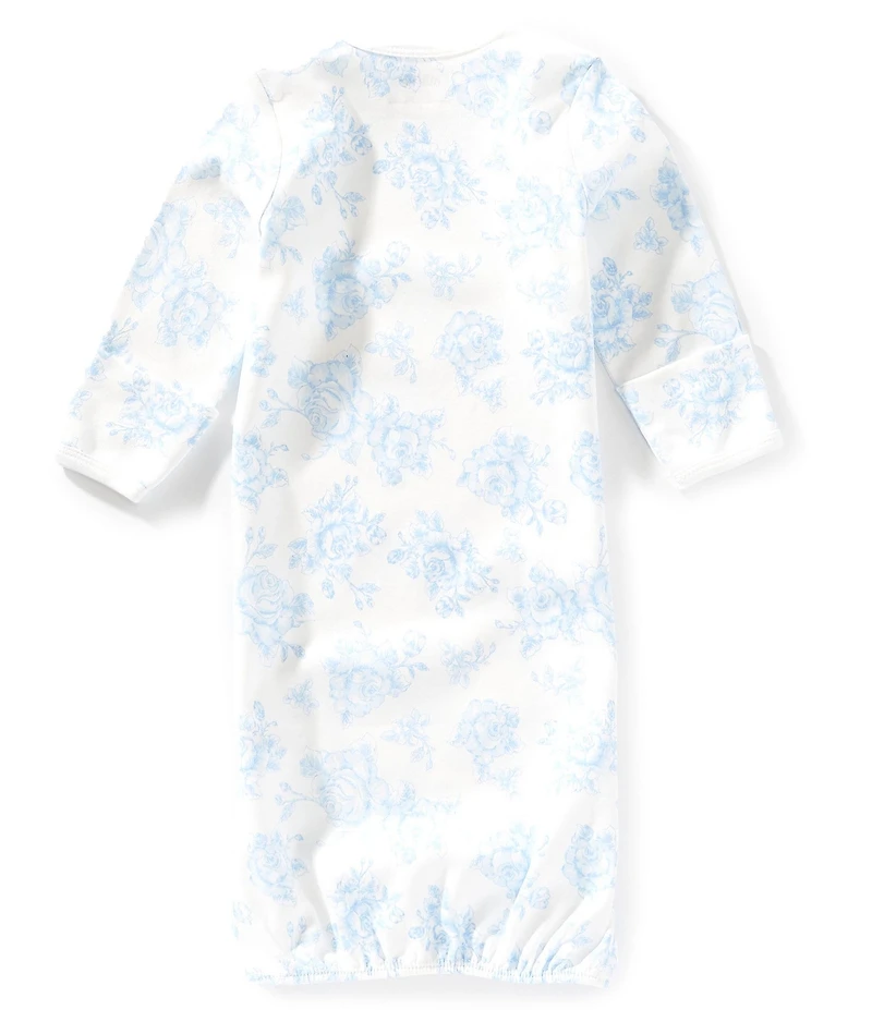 Little Me Baby Girls Long Sleeve Rose-Printed Gown