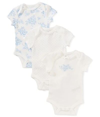 Little Me Baby Girls Short-Sleeve Bodysuit 3-Pack