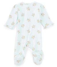 Little Me Baby Girls Delicate Floral Print Footie