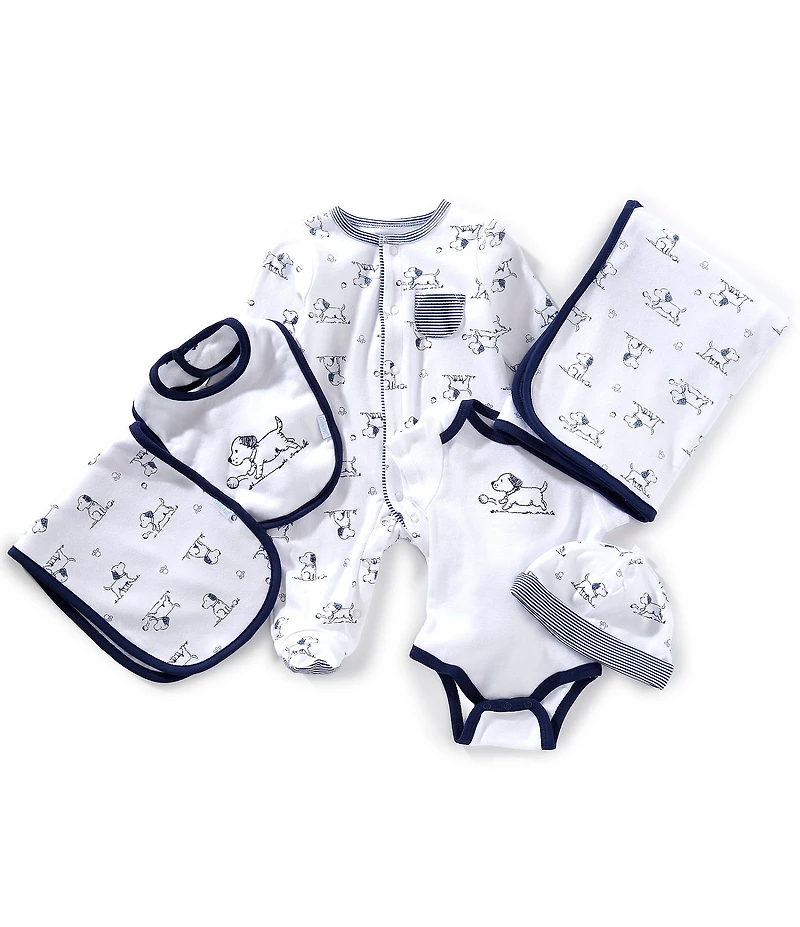 Little Me Baby Puppy Toile Gift Box