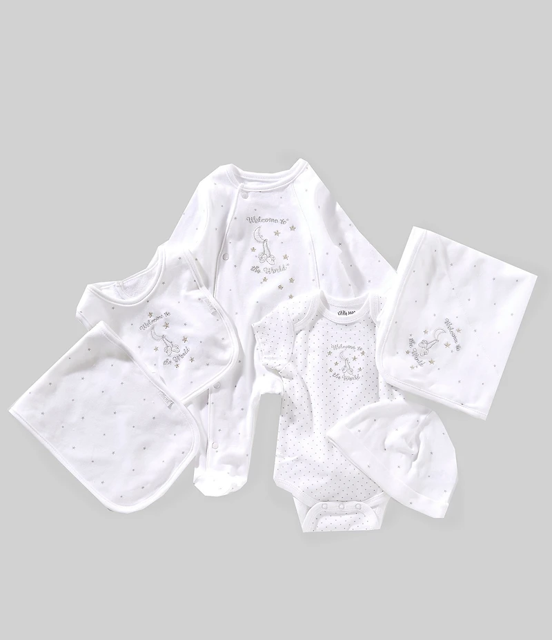 Little Me Baby Welcome to the World Printed 6-Piece Gift Box Layette Set