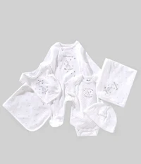 Little Me Baby Welcome to the World Printed 6-Piece Gift Box Layette Set