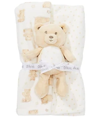 Little Me Babys Gentle Bear Baby Blanket And Plush Set