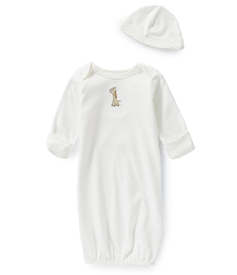Little Me Giraffe Sleeper Gown and Hat
