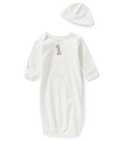 Little Me Giraffe Sleeper Gown and Hat