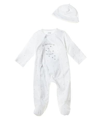 Little Me Baby Welcome World Footed Coverall
