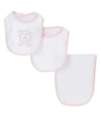 Little Me Thank Heaven for Little Girls/Boys Bib & Burp Cloth 3-Piece Set