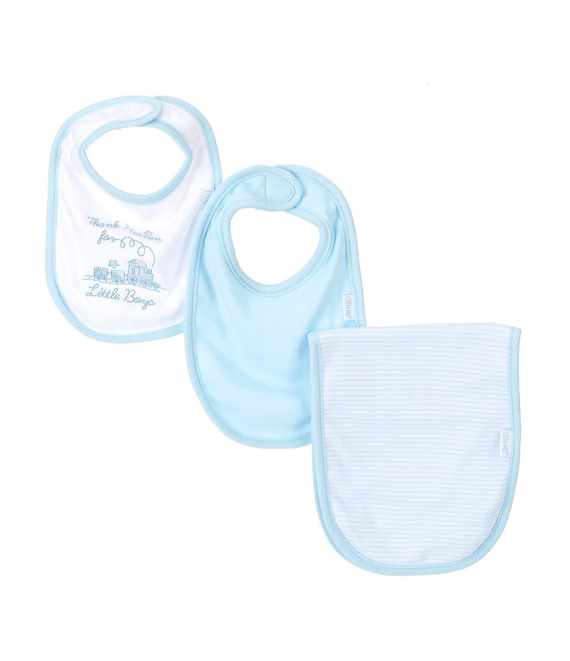 Little Me Thank Heaven for Little Girls/Boys Bib & Burp Cloth 3-Piece Set