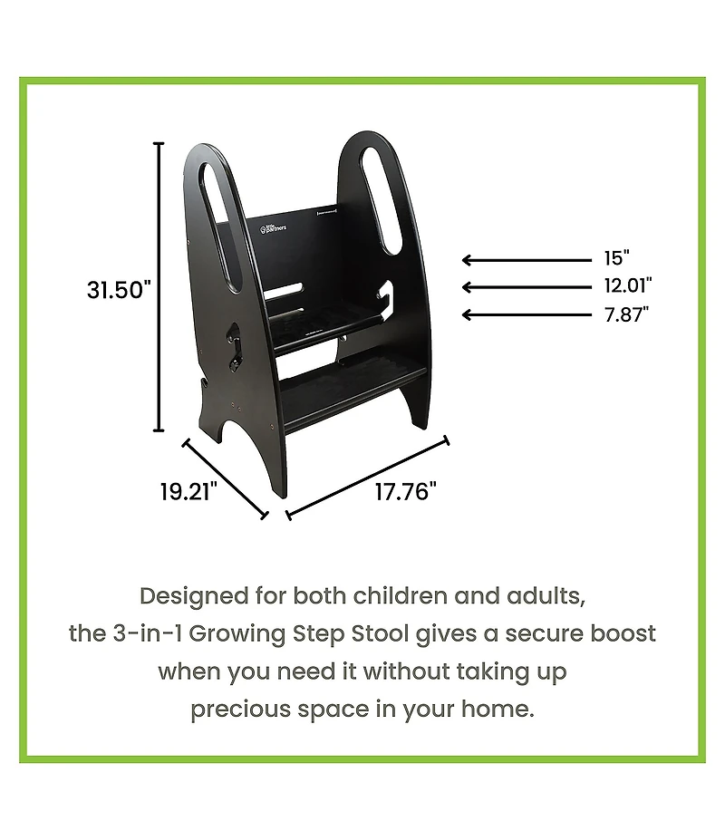 Little Partners 3-in-1 Growing Step Stool