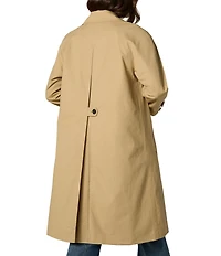 Liverpool Los Angeles Broadcloth Cotton Notch Collar Long Sleeve Coat