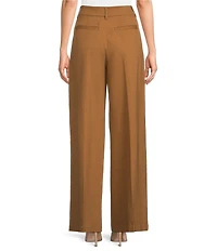 Liverpool Los Angeles Brooke Knit Ponte High Rise Wide Leg Pleated Pant