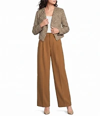 Liverpool Los Angeles Brooke Knit Ponte High Rise Wide Leg Pleated Pant