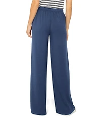 Liverpool Los Angeles Cloud Stretch Knit Mid Rise Wide Leg Pull On Pants