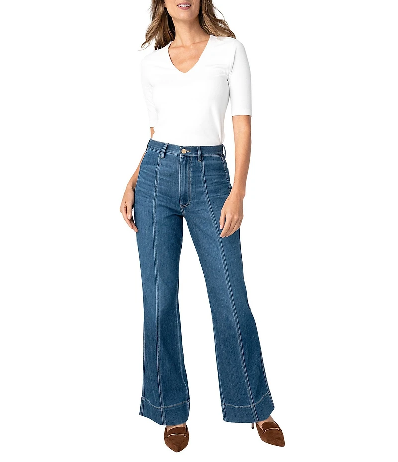 Liverpool Los Angeles Denim High Rise Straight Leg Boot Cut Jean
