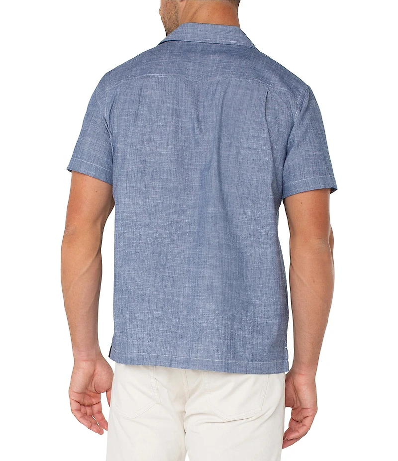 Liverpool Los Angeles Flap Pocket Short Sleeve Woven Shirt