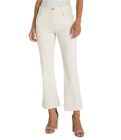 Liverpool Los Angeles Gia Glider Stretch Denim Mid Rise Cropped Jeans