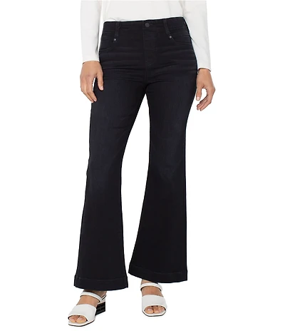Liverpool Los Angeles Gia Stretch Denim Flare Leg Wide Hem Jeans