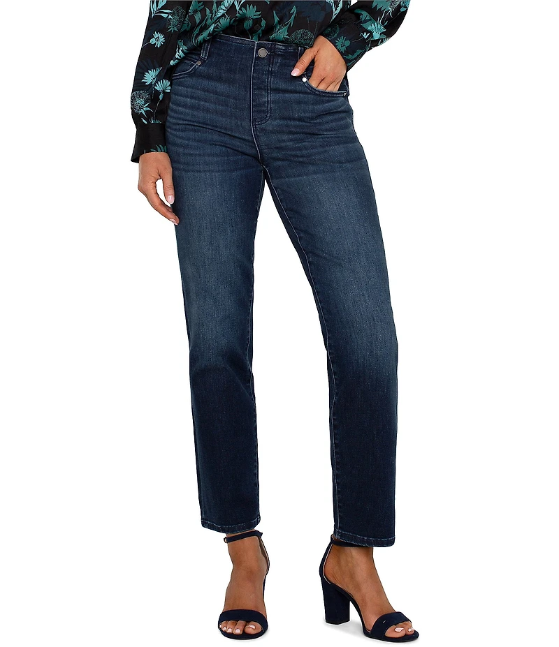 Liverpool Los Angeles Gia Stretch Denim Straight Leg Jeans
