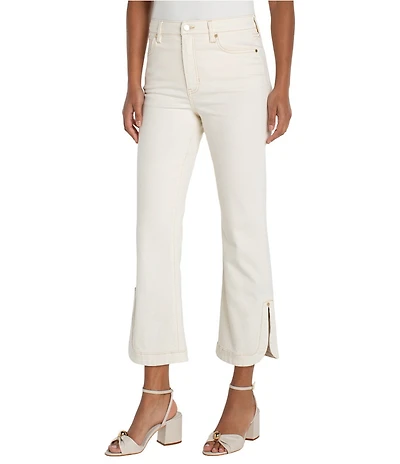 Liverpool Los Angeles Hannah High Rise Flared Cropped Tulip Hem Jeans